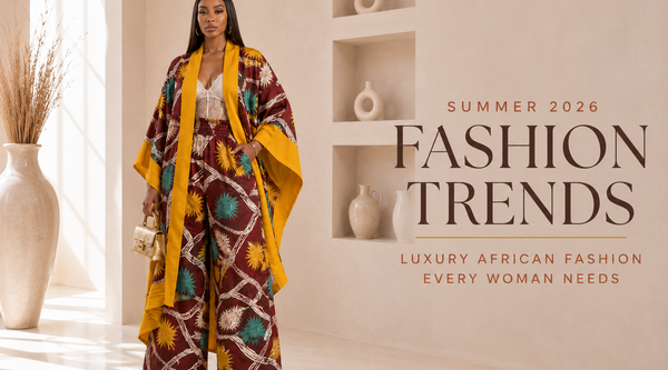 Woman in adire kimono