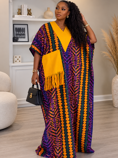 Ginika Ankara Kaftan Maxi Dress