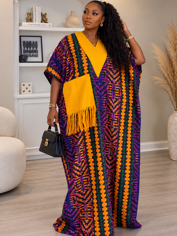 Ginika Ankara Kaftan Maxi Dress