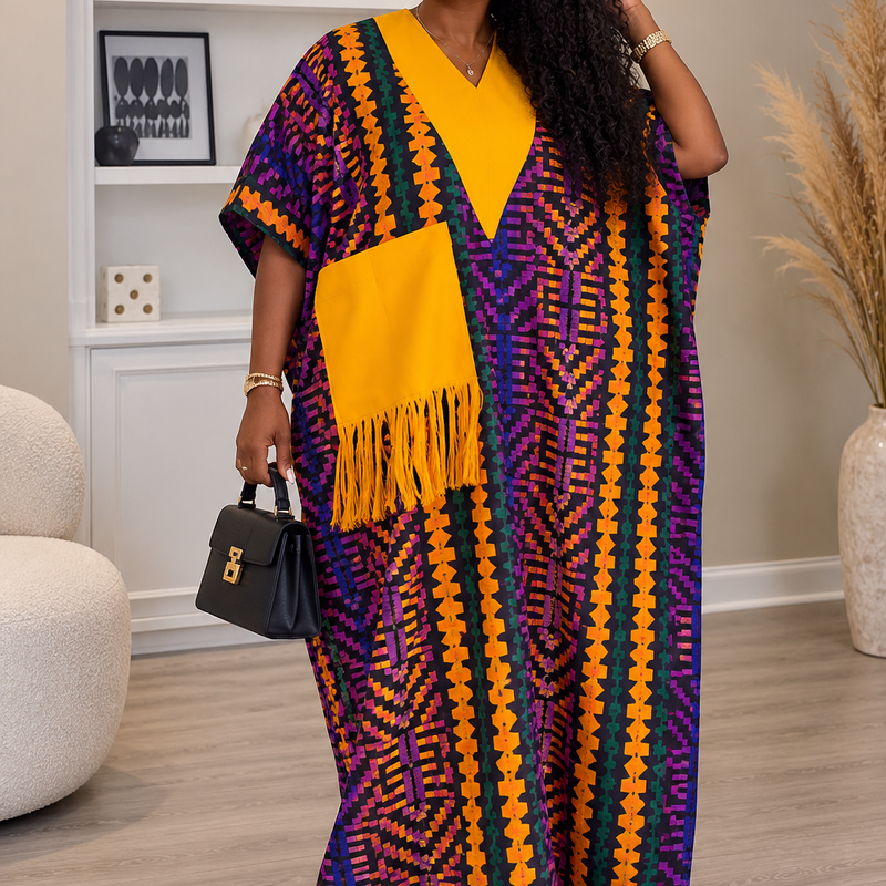 Ginika Ankara Kaftan Maxi Dress