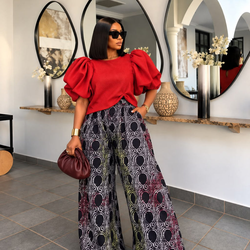 Assumpta Voluminous Sleeve Top