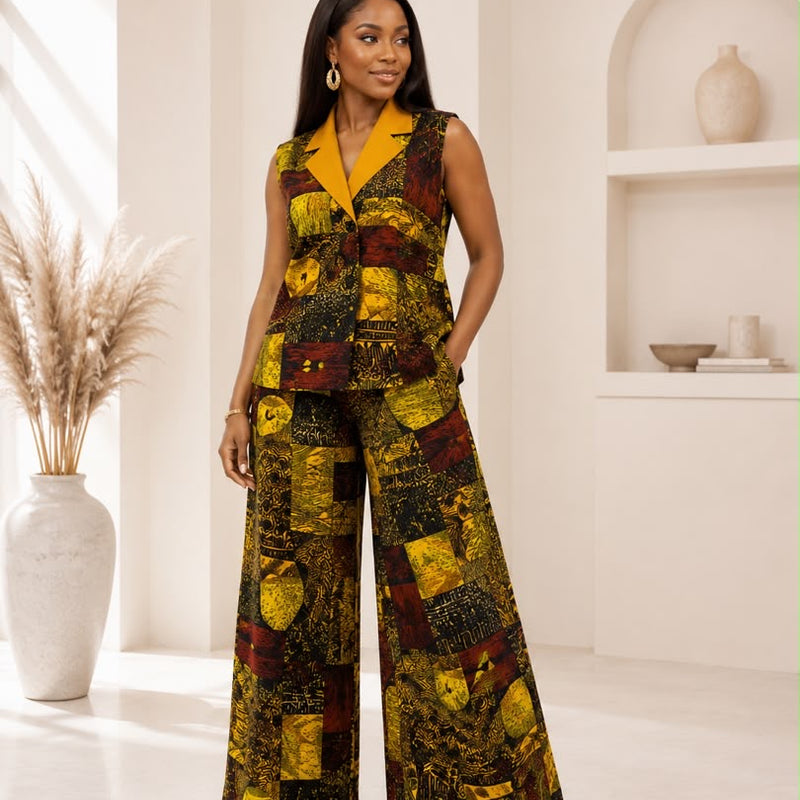 T-Baj Ankara 2-Piece Pant Set