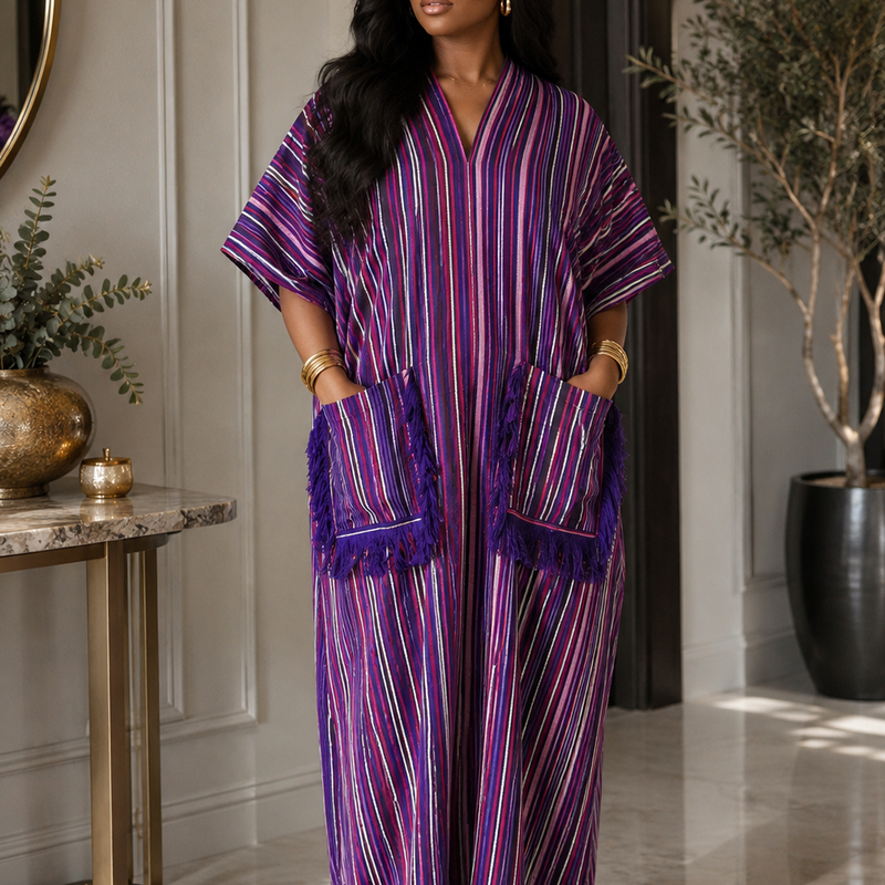 Bev Aso-Oke Boubou Kaftan