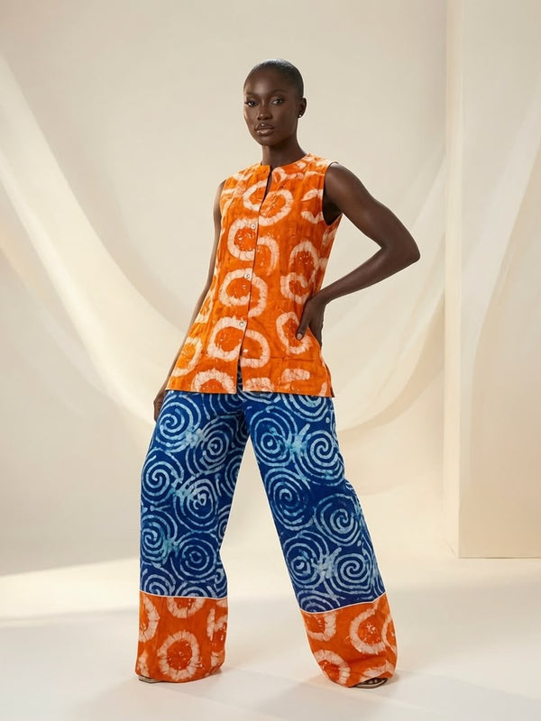 NENE ADIRE SLEEVELESS 2 PIECE PANT SET