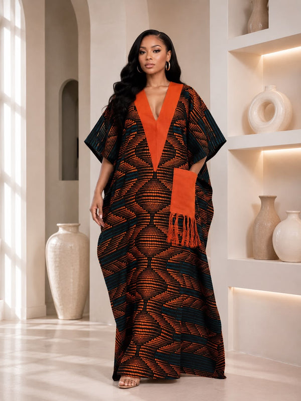 Ginika Ankara Kaftan Maxi Dress