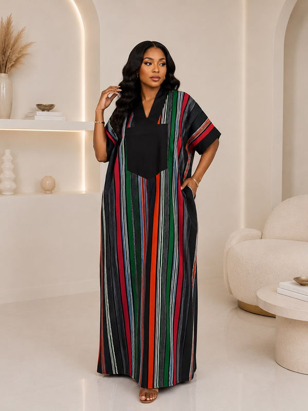 Bev Aso-Oke Boubou Kaftan