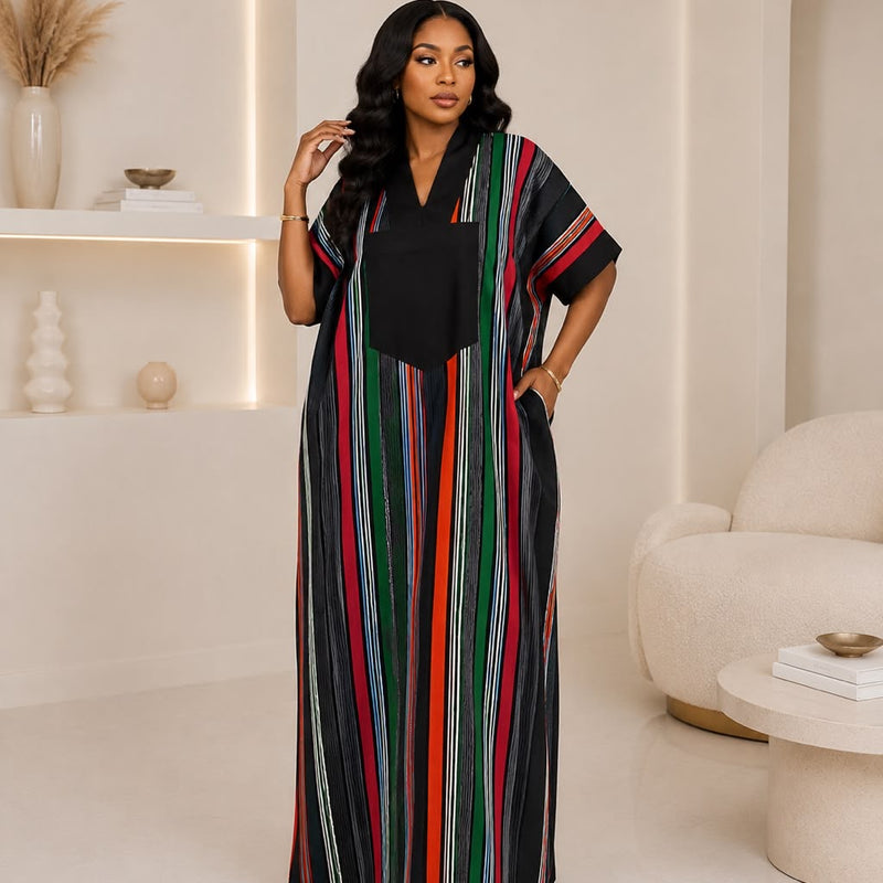 Bev Aso-Oke Boubou Kaftan
