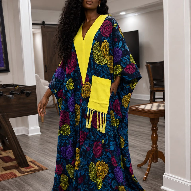 Ginika Ankara Kaftan Maxi Dress