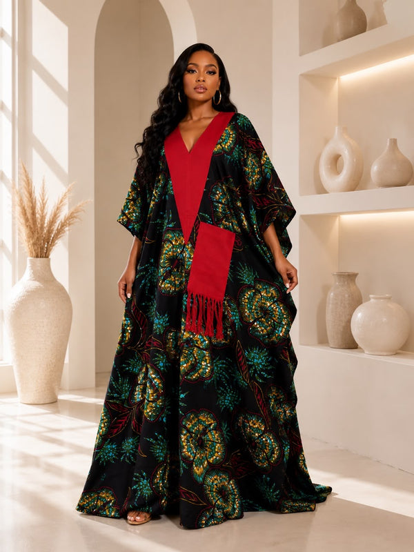 Ginika Ankara Kaftan Maxi Dress