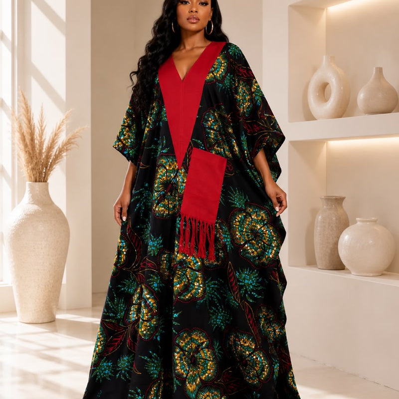 Ginika Ankara Kaftan Maxi Dress