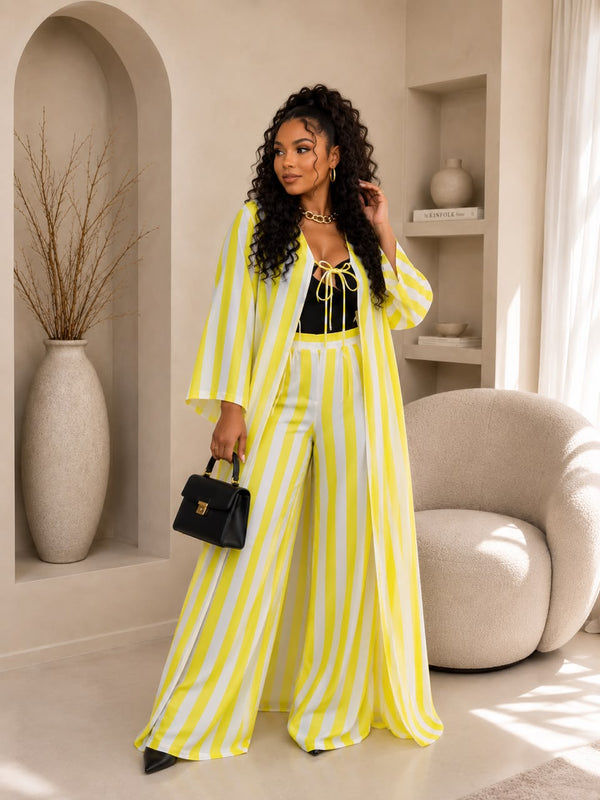 ALEX STRIPPED 2 -PIECE PANT SET