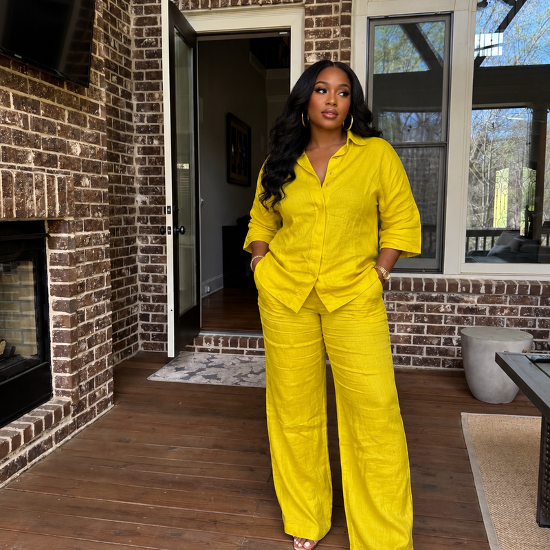 CARLINE LINEN 2-PIECE SET