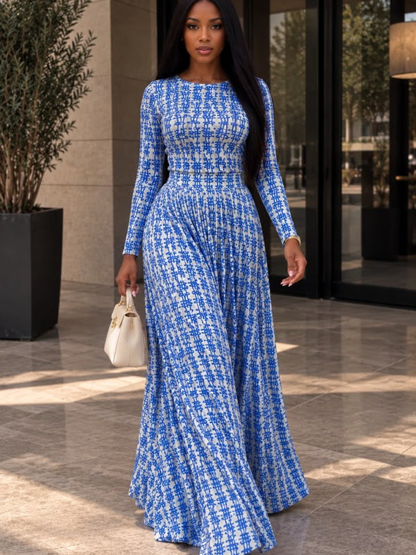 NANSIRA 2-PIECE PLISSE SKIRT SET