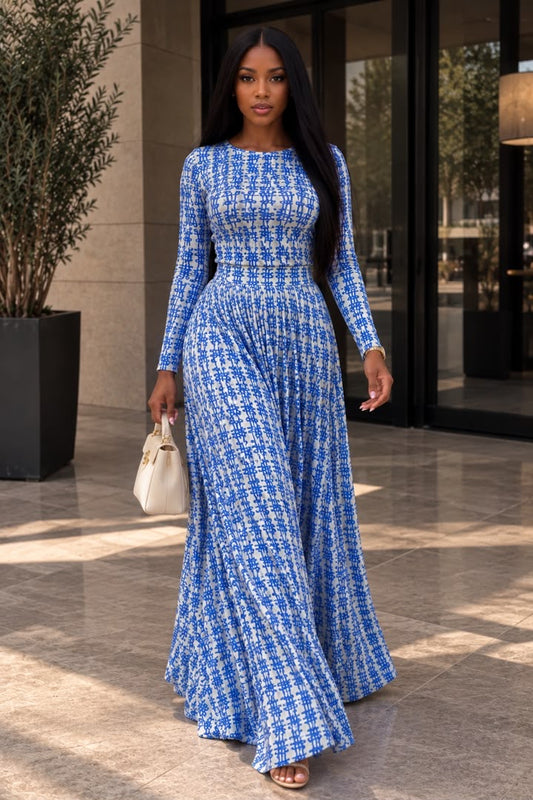NANSIRA 2-PIECE PLISSE SKIRT SET