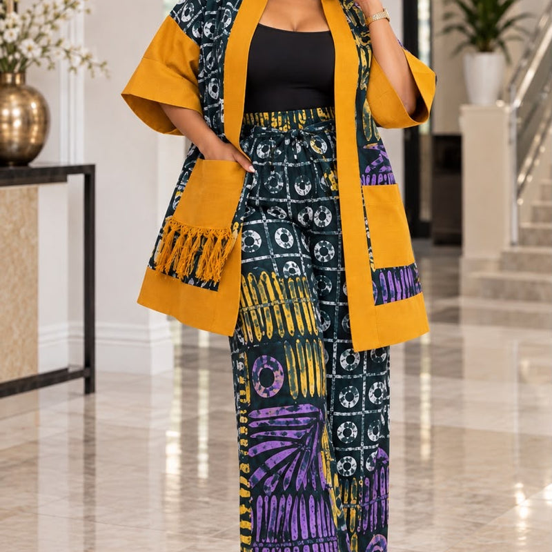 Oriki Ashoke & Adire 2-piece pant set