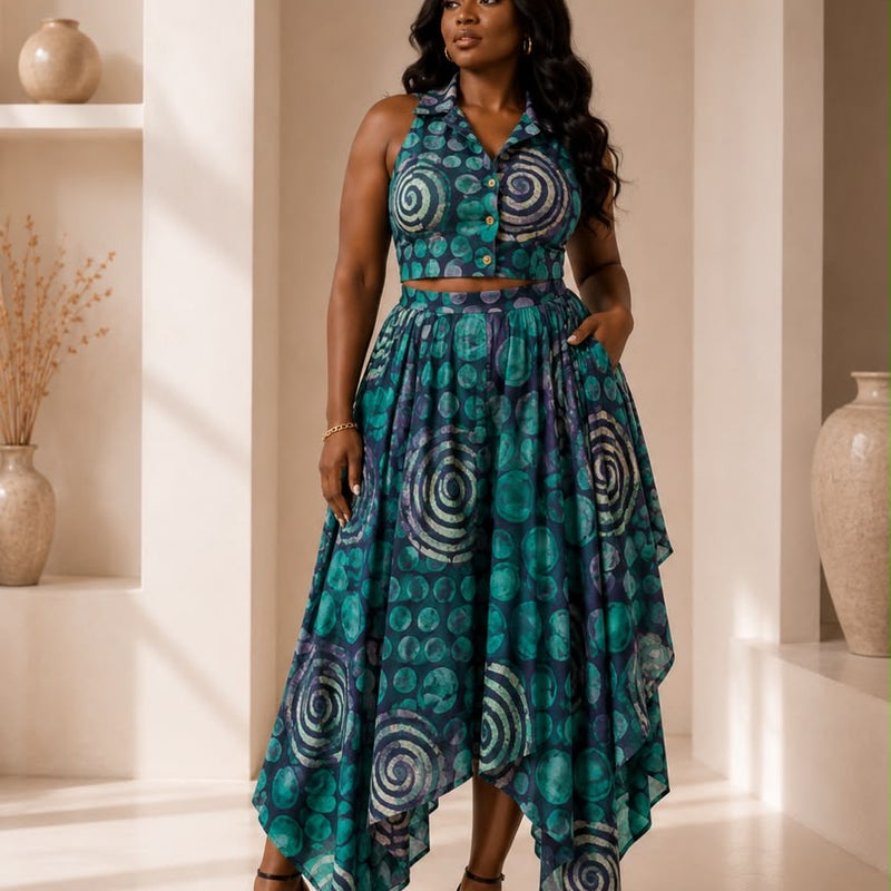 BONANG ADIRE HANKERCHIEF 2 PIECE SKIRT SET