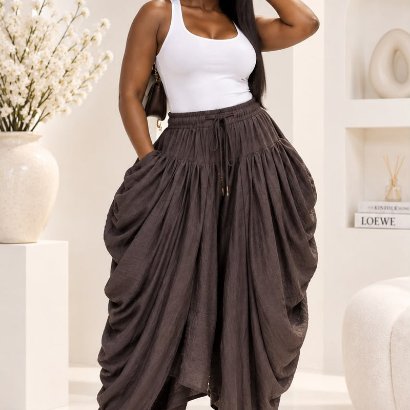 Zizi Luxe Harem Pants - Voluminous High-Waisted Statement Trousers