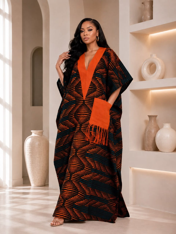 Ginika Ankara Kaftan Maxi Dress