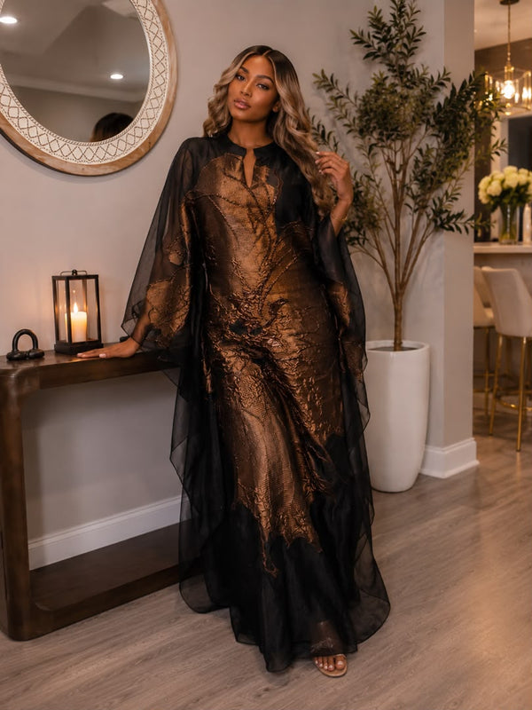 Olga Bonze Gold Kaftan
