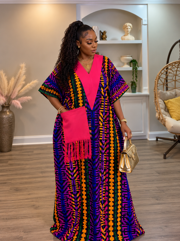 Ginika Ankara Kaftan Maxi Dress