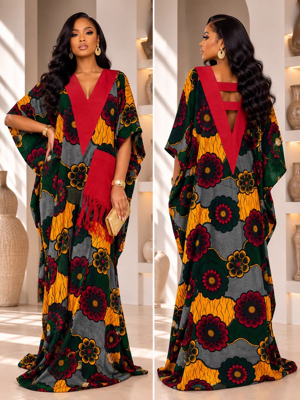 Ginika Ankara Kaftan Maxi Dress