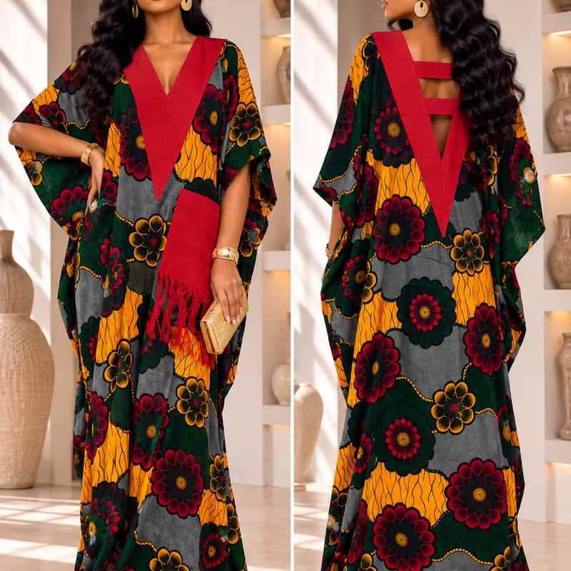 Ginika Ankara Kaftan Maxi Dress