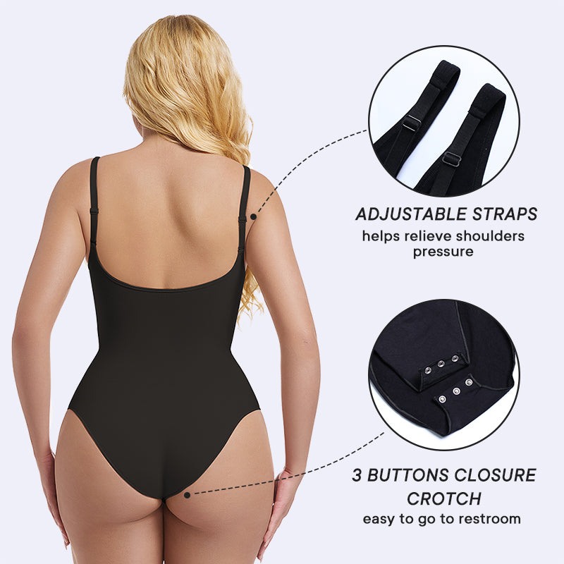 ÒRÉ FullFit Bodysuit by ASÓ ÉLAN – Seamless Full-Back Shapewear with Adjustable Straps & Restroom Closure
