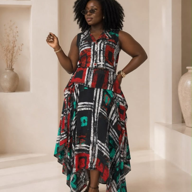 BONANG ADIRE HANKERCHIEF 2 PIECE SKIRT SET