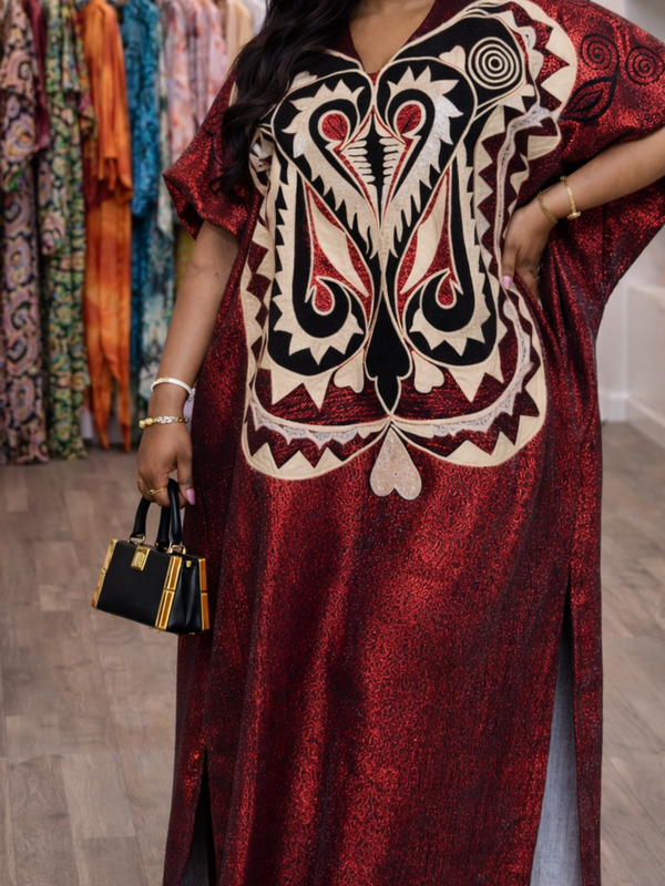 Luchi Luxe Embroidery Kaftan – Luxury African Kaftan Dress for Elegant Women