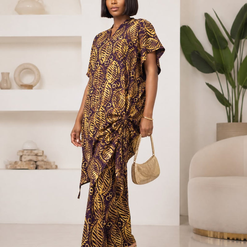 Aurum Adire 2 Piece Pant Set