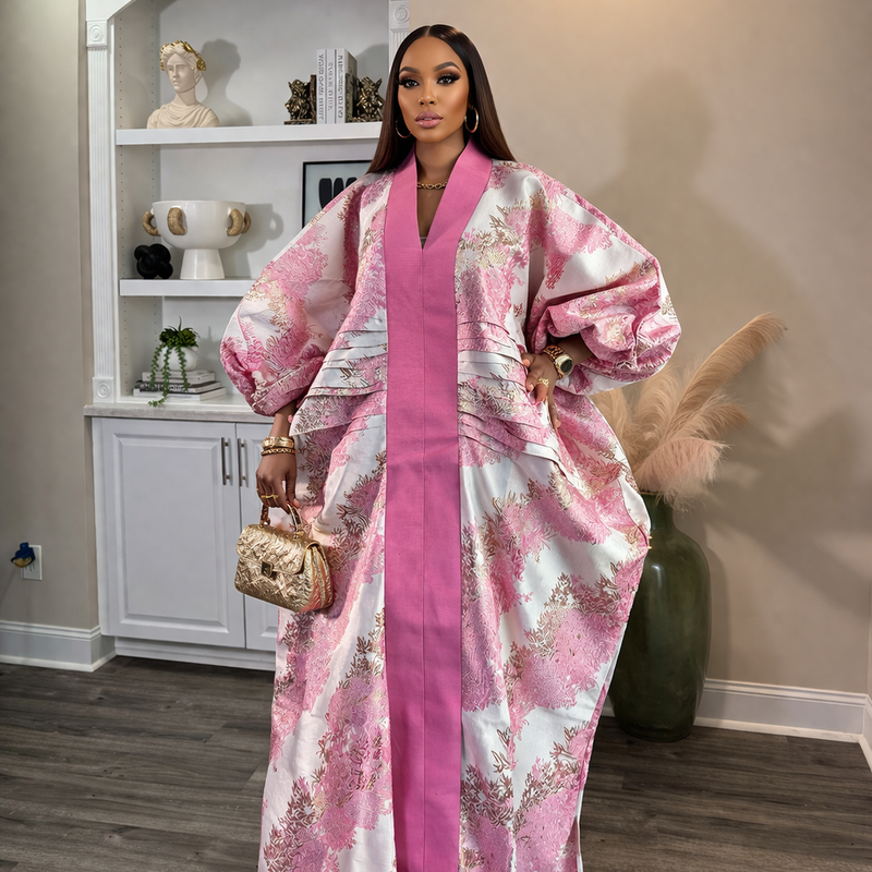LEBA Damax Boubou Kaftan – Luxury African Maxi Dress | Elegant Statement Kaftan for Women