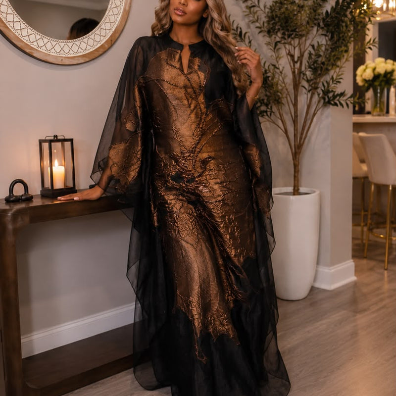 Olga Bonze Gold Kaftan