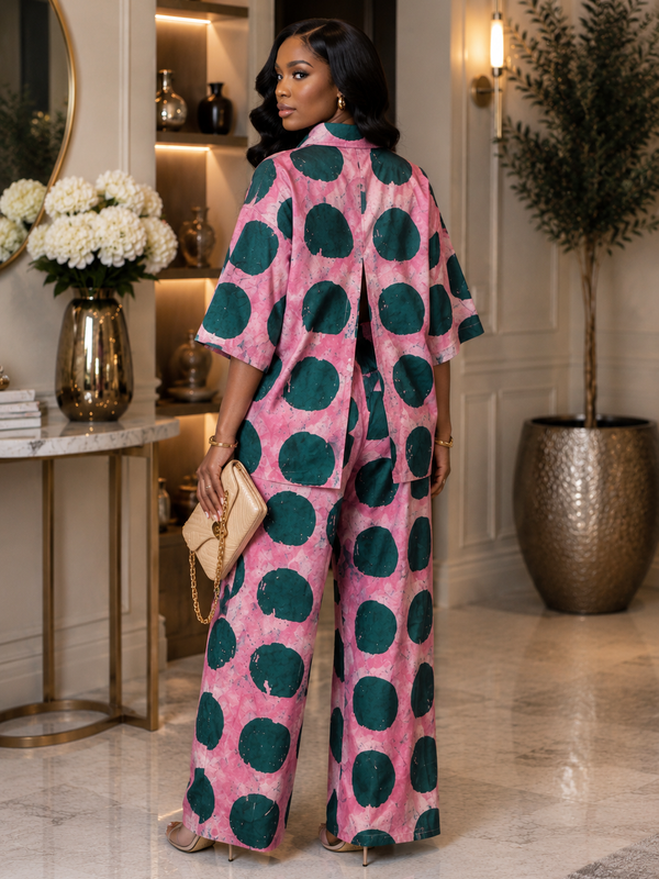 Simdi Ankara Print Two-Piece Matching Set – Luxury African Fashion