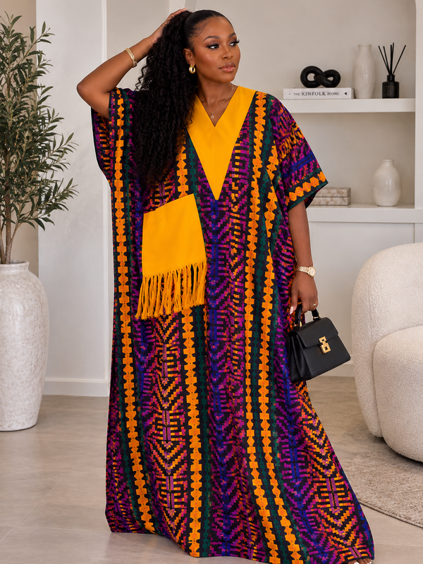 Ginika Ankara Kaftan Maxi Dress