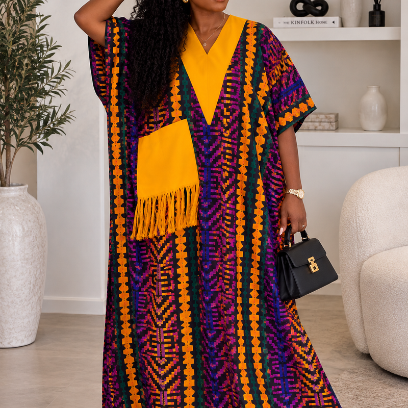 Ginika Ankara Kaftan Maxi Dress