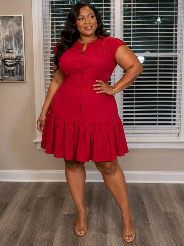 Kia Shirley Ruffled Dress