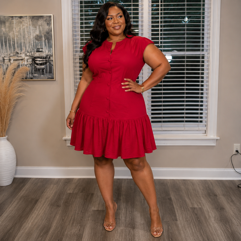 Kia Shirley Ruffled Dress