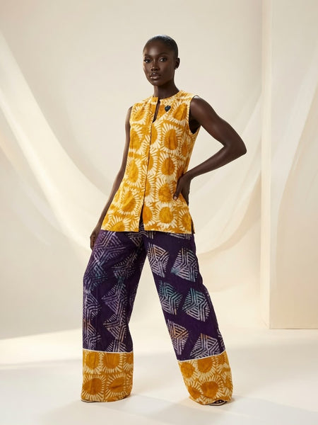 NENE ADIRE SLEEVELESS 2 PIECE PANT SET