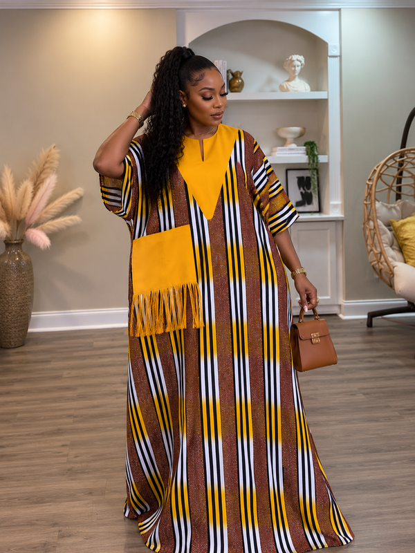 Ginika Ankara Kaftan Maxi Dress