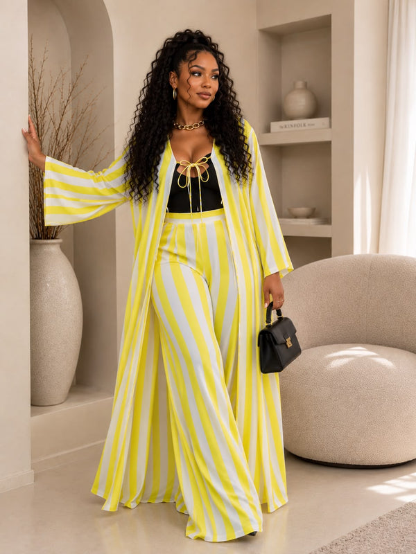 ALEX STRIPPED 2 -PIECE PANT SET