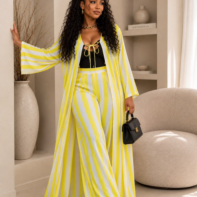 ALEX STRIPPED 2 -PIECE PANT SET