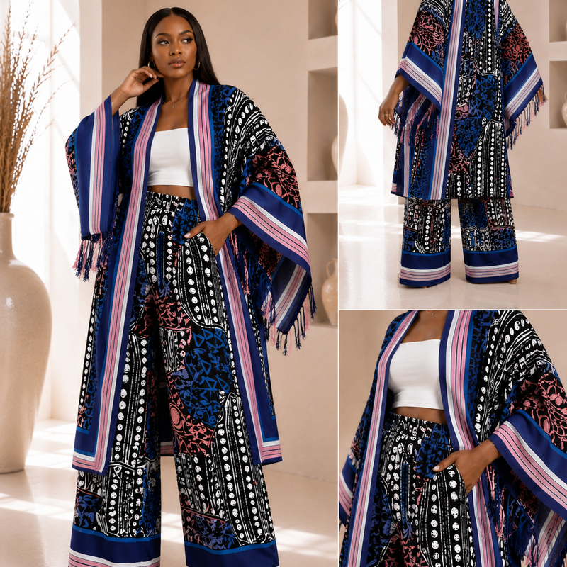Oriki Ashoke & Adire 2-piece pant set