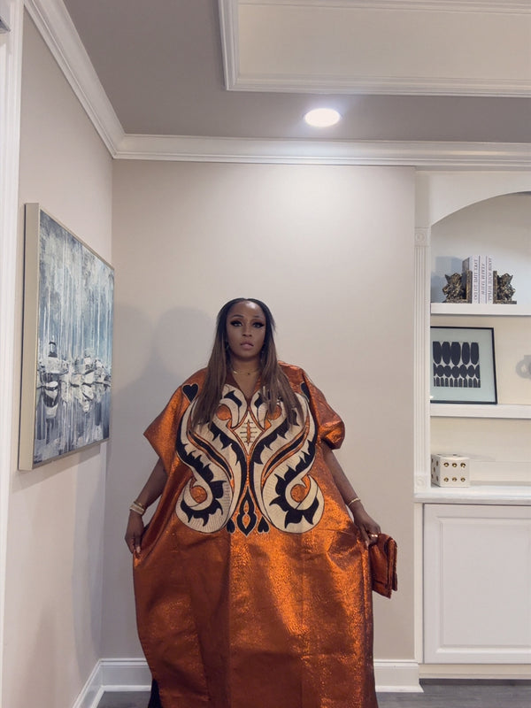 Luchi Luxe Embroidery Kaftan – Luxury African Kaftan Dress for Elegant Women