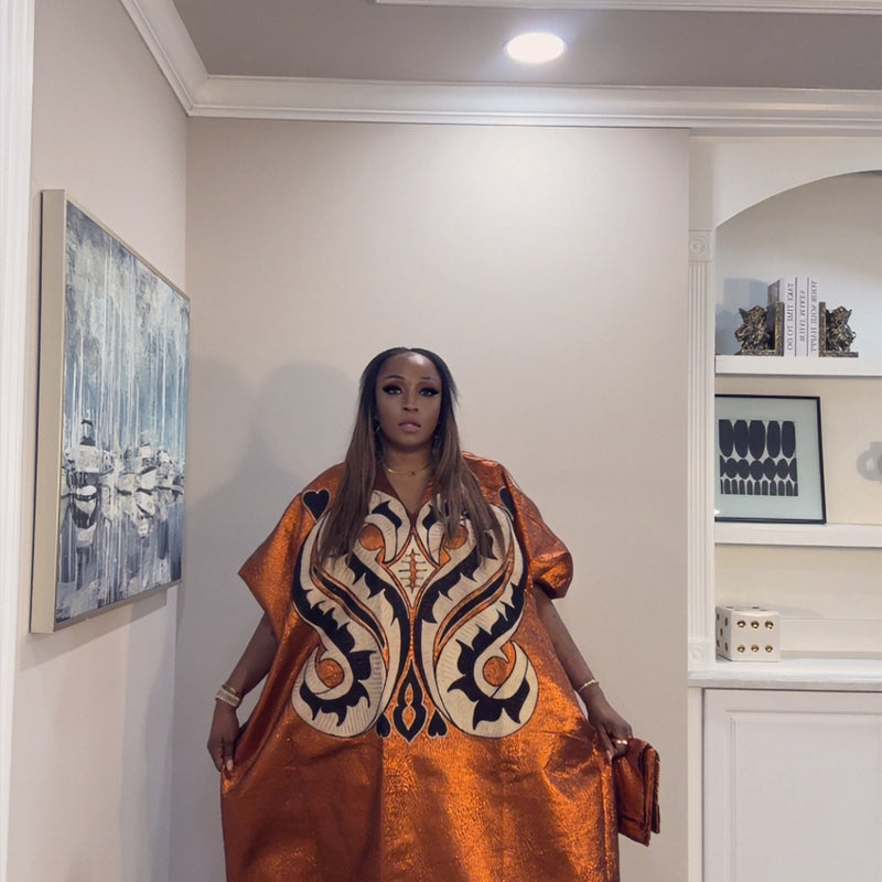 Luchi Luxe Embroidery Kaftan – Luxury African Kaftan Dress for Elegant Women