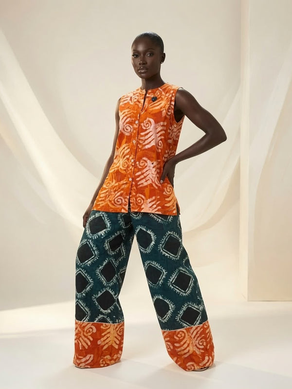 NENE ADIRE SLEEVELESS 2 PIECE PANT SET