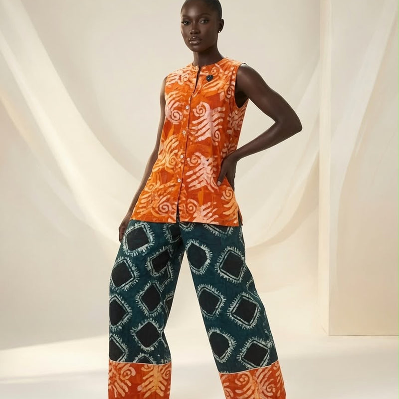 NENE ADIRE SLEEVELESS 2 PIECE PANT SET