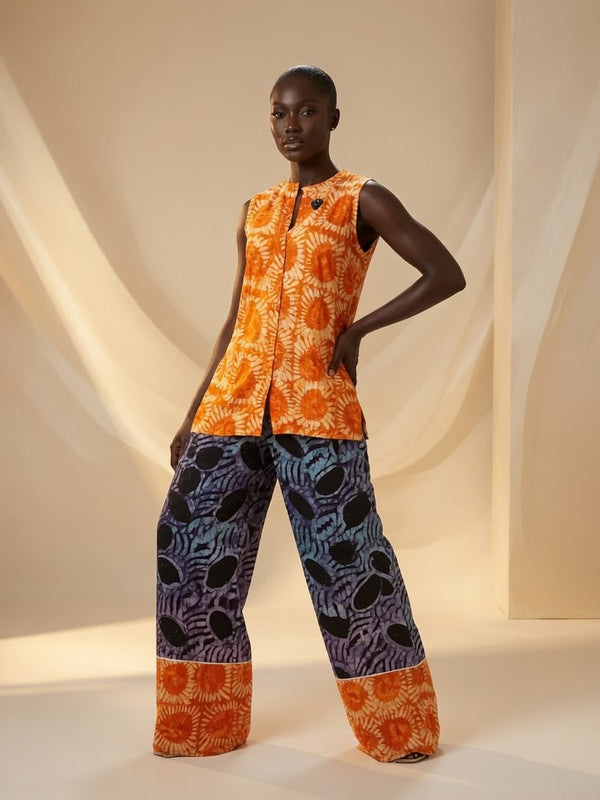 NENE ADIRE SLEEVELESS 2 PIECE PANT SET