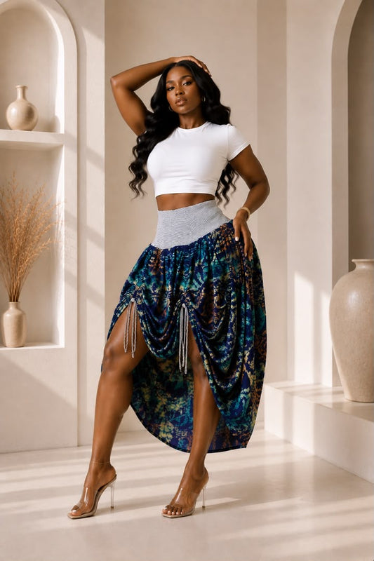 HELENA ADIRE DRAWSTRING SKIRT