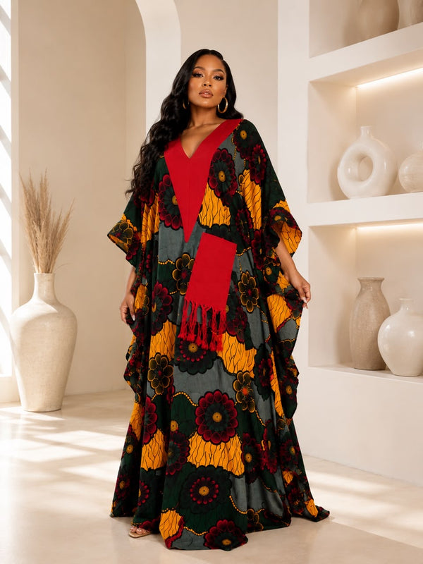 Ginika Ankara Kaftan Maxi Dress