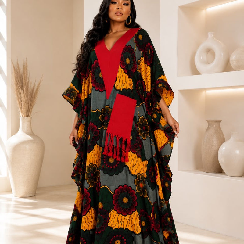 Ginika Ankara Kaftan Maxi Dress